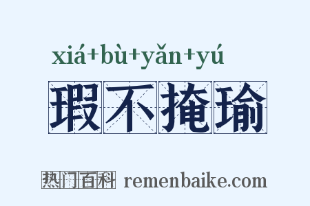 瑕不掩瑜是什么意思的图片